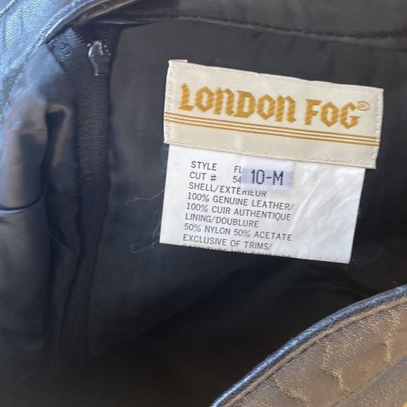 London fog leather skirt size 10 - Picture 3 of 5